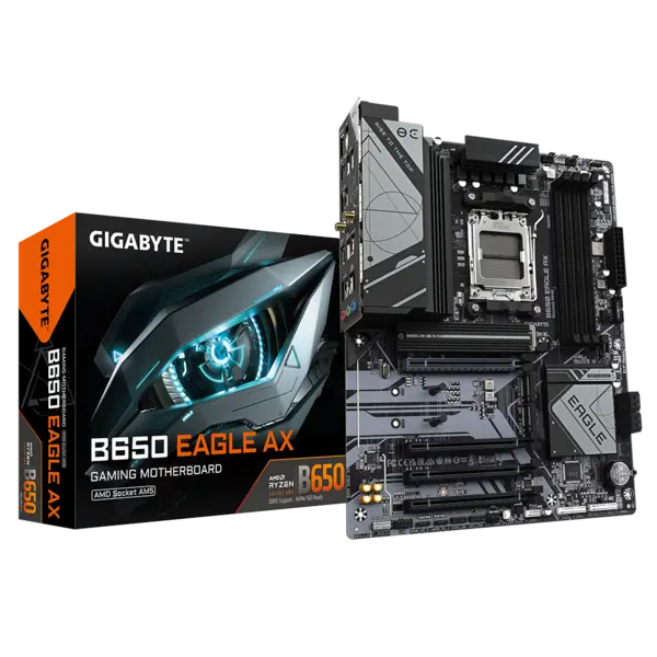 Image of Gigabyte B650 Eagle AX AMD Ryzen DDR5 ATX WIFI Motherboard - Socket AM5