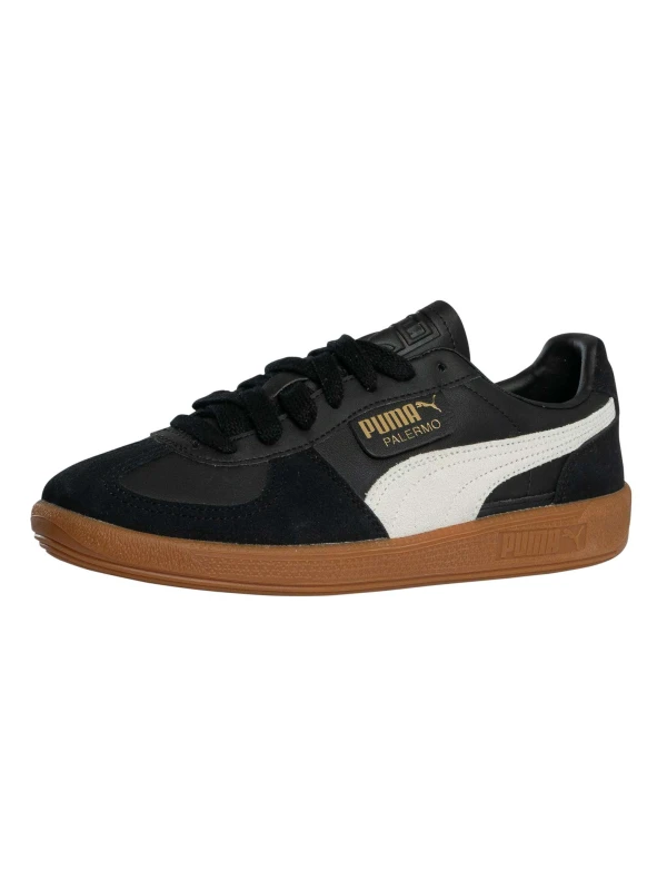 Image of Puma Leather Trainers Puma Palermo Noir Male 45 396464-03