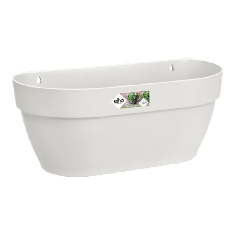 Image of Elho Vibia Campana Wall Basket 35cm - Silky White