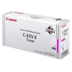 Image of Canon CEXV8 Magenta Laser Toner Ink Cartridge