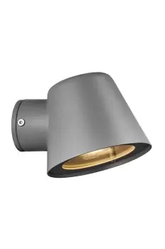 Image of Aleria Outdoor Down Wall Lamp Grey GU10 IP44