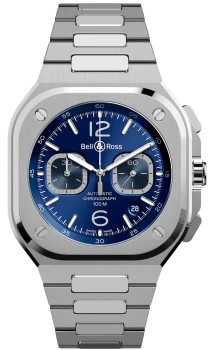 Image of Bell & Ross Watch BR 05 Chrono Blue Steel Bracelet
