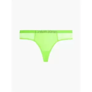 Image of Calvin Klein FUTURE SHIFT Mesh Thong - Green