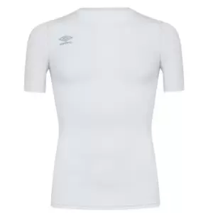 Image of Umbro Short Sleeve Crew Base Layer Top Mens - White