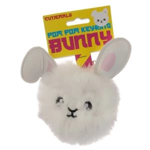 Image of Cutiemals Bunny Rabbit Pom Pom Keyring