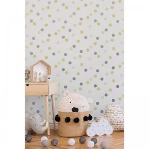 Image of Superfresco Easy Watercolour Dotty Polka Wallpaper