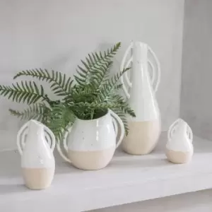 Image of Gallery Interiors Fausti Vase White / Medium