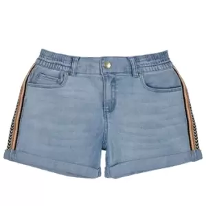 Image of Ikks XS26002-84-C Girls Childrens shorts in Blue ans,4 years,5 years,6 years,8 years