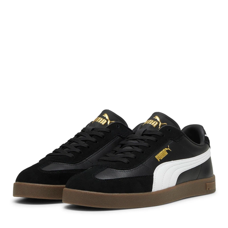 Image of Puma Kids Club Era Canvas Low Trainers Blk/Wht/Gold male 5 (38)