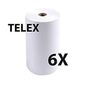 Image of Exacompta Receipt Rolls 1ply 60g, 210x120, 6 Sets of 10 Rolls