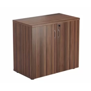 Image of TC Office Cupboard with Lockable Doors with 1 Shelf Height 730mm, Dark Walnut
