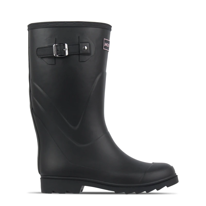 Image of Jack Wills Womens Tall Wellies Black female 3 (36)