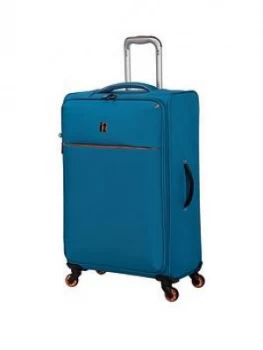 Image of IT Luggage Glint Medium Teal/Orange Trim Suitcase