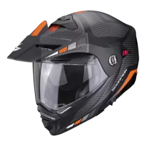 Image of Scorpion Adx-2 Camino Matt Black-Silver-Orange L