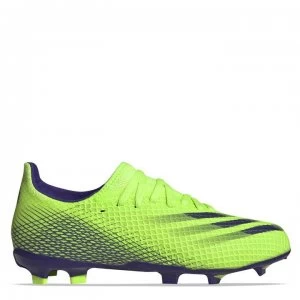 Image of adidas X Ghosted .3 Junior FG Football Boots - SignGreen/Ink