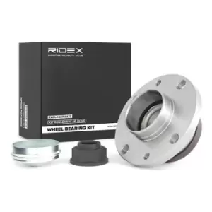 Image of RIDEX Wheel bearing kit 654W0451 Wheel hub bearing,Wheel bearing FORD,FIAT,PEUGEOT,KA (RU8),GRANDE PUNTO (199),PANDA (169),500 (312),PUNTO (188)
