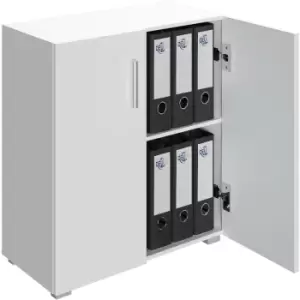 Image of Bookcase Vela Bookshelf With or Without Doors Wooden Storage Rack Modern Shelving Books Stand Shelf Any Room Office 2 Facher mit Tur Weiß (de)