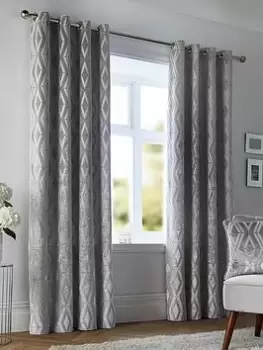 Image of Curtina Marco Eyelet Curtains 46X72