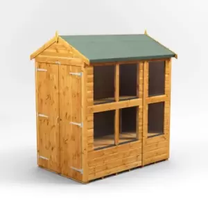 Image of 6X4 Power Apex Potting Shed With Double Doors