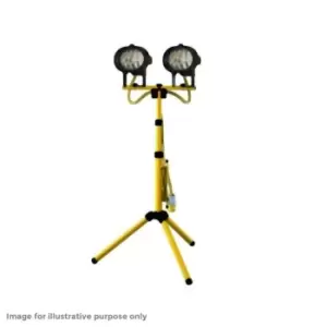 Image of Faithfull Power Plus LED Twin Tripod Site Light 70W 240V