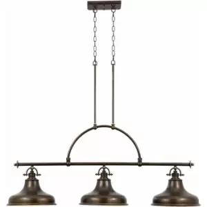 Image of Loops - 1 Bulb Ceiling Pendant Light Fitting Palladian Bronze LED E27 100W Bulb