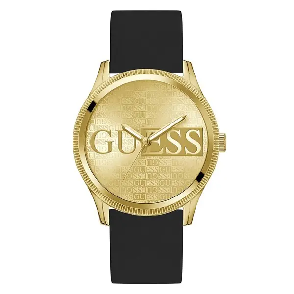 Image of GUESS GW0726G2 Reputation Black Silicone Strap Watch - W96325