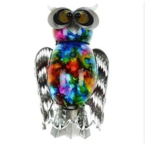 Image of Country Living Hand Painted Metal Owl 20cm