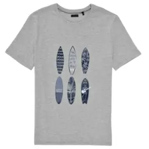 Image of Ikks XS10363-24-J boys's Childrens T shirt in Grey - Sizes 12 years,14 years