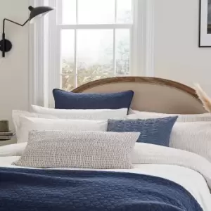 Image of Bedeck of Belfast Rare Earth Linnea Super Kingsize Duvet Cover Set, Chalk