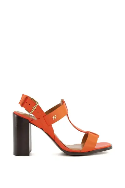 Image of Dune London 'Jacie' Leather Sandals Orange