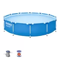 Image of Lay-Z-Spa Steel Pro Aufstellpool-Set mit Filterpumpe O 366 x 76 cm...