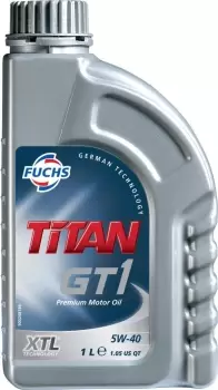 Image of FUCHS TITAN GT1 5W-40 XTL ENGINE OIL LUBRICANT 1 LITRE ACEA C3 API SN/SM