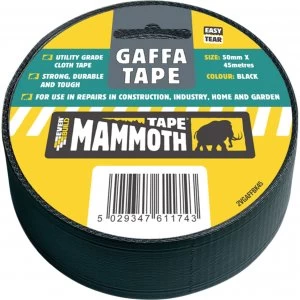 Image of Everbuild Gaffa Tape Black 50mm 45m