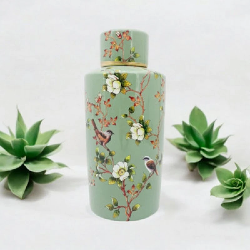 Image of MSL 36CM CERAMIC JAR WITH LID