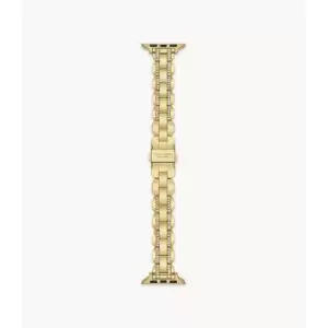 Image of Kate Spade New York Womens -Tone Pav Stainless Steel Bracelet Band For Apple Watch, 38/40/41Mm - Gold