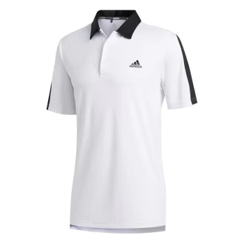 Image of adidas Bold Brand Golf Polo Shirt Mens - White