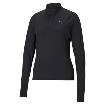 Image of Puma Quarter Zip Jumper - Black
