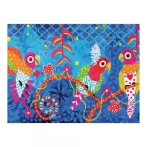 Image of Love Hearts Rainbow Girls Tea Towel