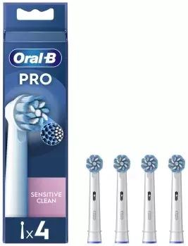 Image of Oral B Sensi Clean Replacement Heads Toothbrush 4Pcs