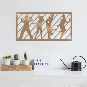 Image of DanceWoman 2 - Copper Copper Decorative Metal Wall Accessory