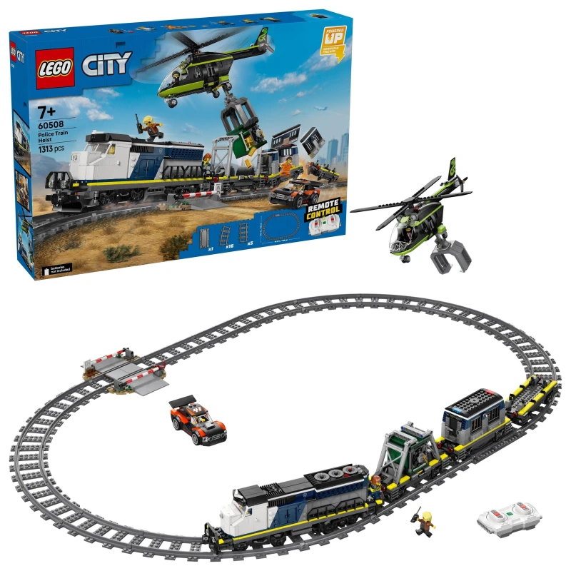 Image of LEGO City Police Train Heist - Toy Train Set for kids 60508 Lego One Size Multi 70667499000