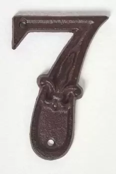 Image of Cast Iron House number, 7