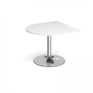 Image of Trumpet base radial extension table 1000mm x 1000mm - chrome base and