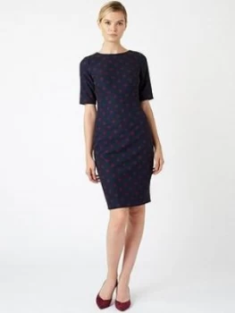 Image of Hobbs Scatter Spot Astraea Dress - Spot Print