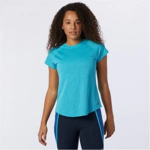 Image of New Balance Q Speed Fuel Jacquard Running Top Womens - Virtual Sky