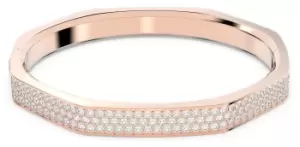 Image of Swarovski 5655626 Dextera Medium Octagon Bangle Rose Gold- Jewellery