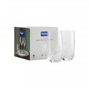 Image of Denby Lotus Leadless Crystal Tumblers Set of 4