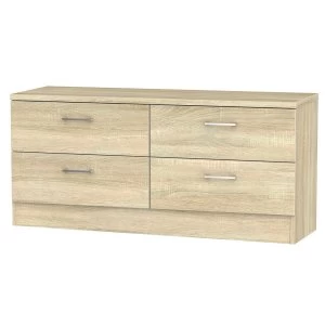 Image of Yelanto 4-Drawer Double Chest of Drawers - Oak