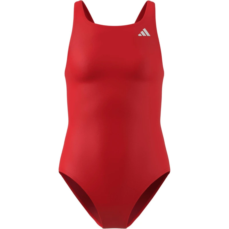 Image of Girls' V-back one Piece swimsuit adidas Rouge Female 9/10 ans
