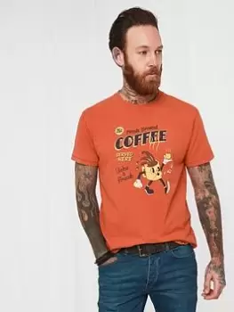 Image of Joe Browns Break Time Tee - Orange, Size L, Men